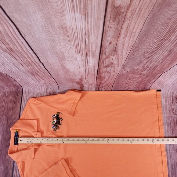 *FLAWS* Polo Ralph Lauren Classic Fit Mens Size Medium Big Pony #3 SS Polo Shirt - Picture 15 of 15
